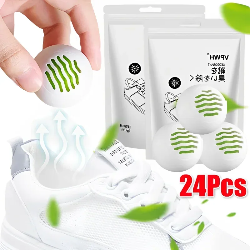 Shoe Deodorizer Ball - Boules désodorisantes 24/6 pièces, boules de