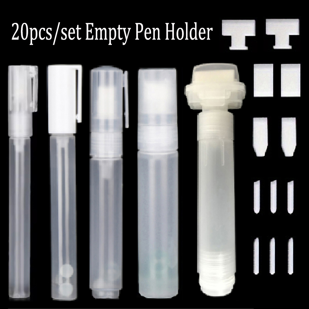 Midsole Marker Paint - Porte-stylo vide en plastique 3/5/8/15/30 mm,