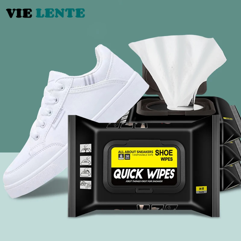 Sneaker Cleaner - 12 pièces/30 pièces chaussures jetables lingettes