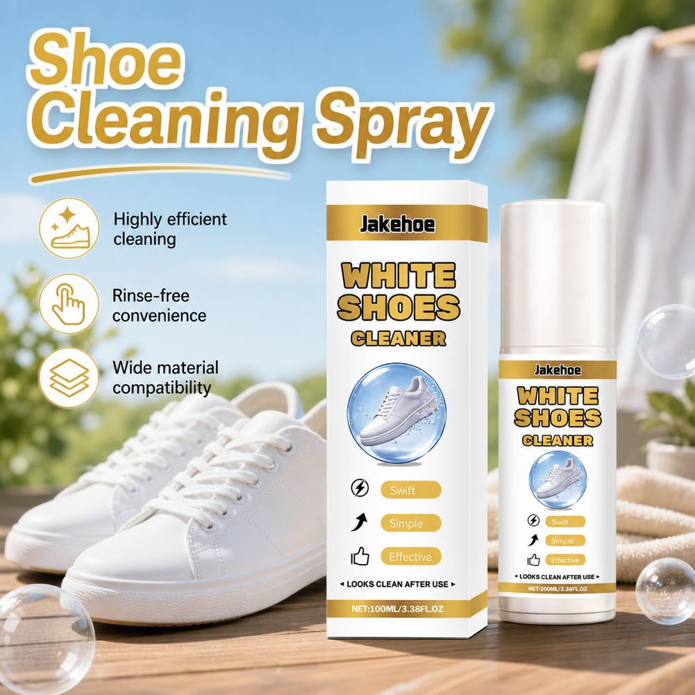 Sneaker Care Whitener - Spray Nettoyant pour Chaussures Blanches, Blanchisseur