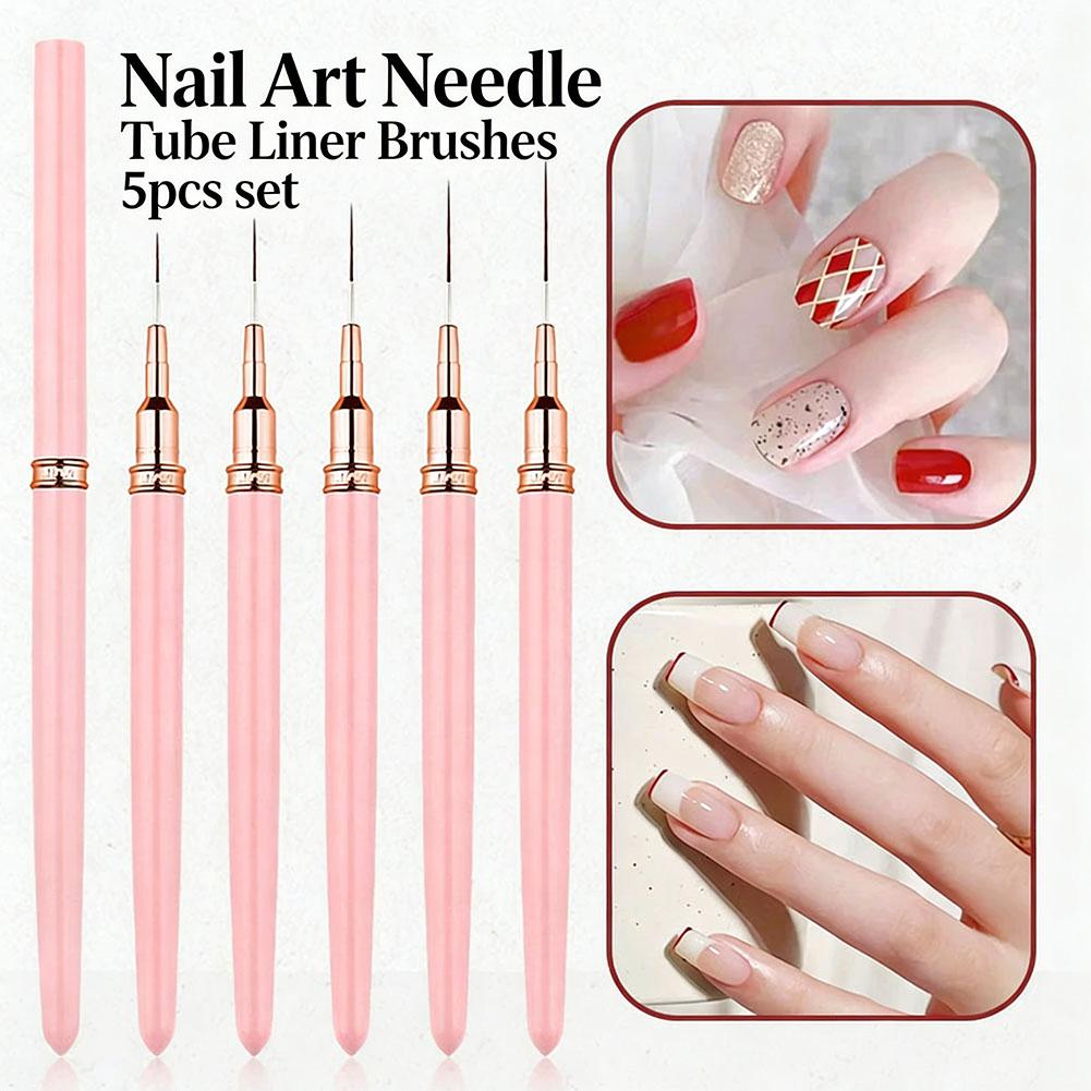 Lot de 5 pinceaux liner pour n - Brush Bristle Set avis et prix