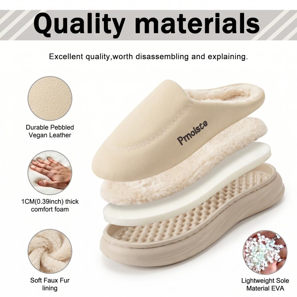 Chaussons brodés pour femmes à - Insole Memory Foam avis et prix