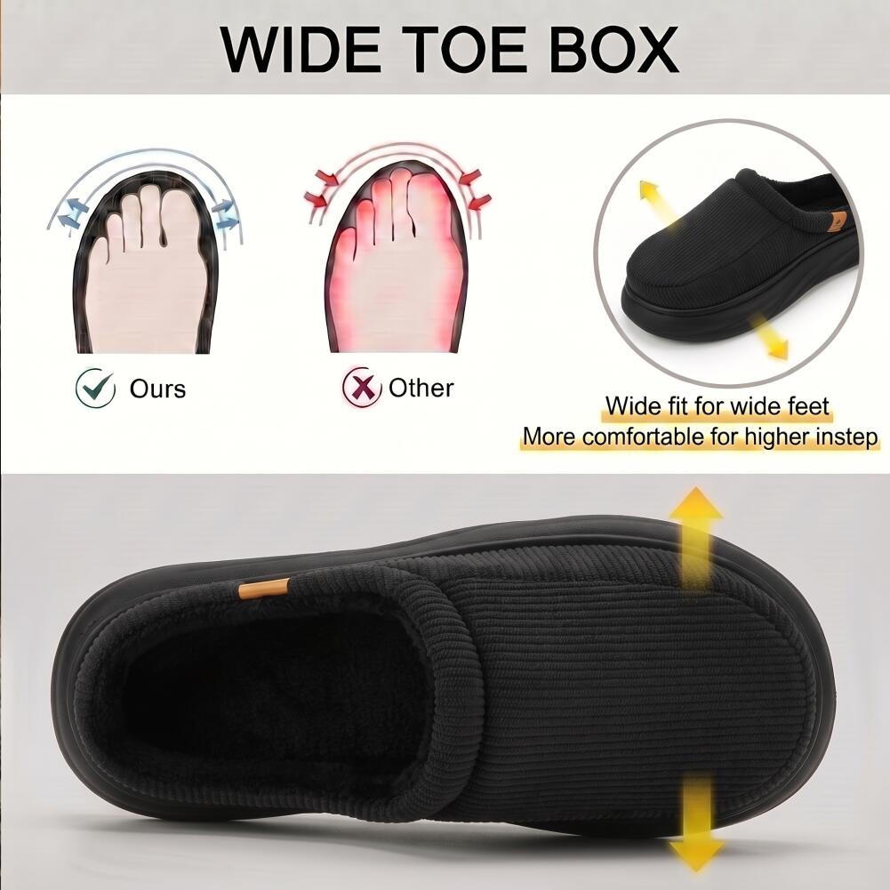 Chaussons pour hommes à large  - Insole Memory Foam avis et prix